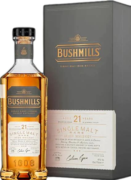 Bushmills 21 Year Old Single Malt Irish Whiskey .750ml – Malibu Liquor ...