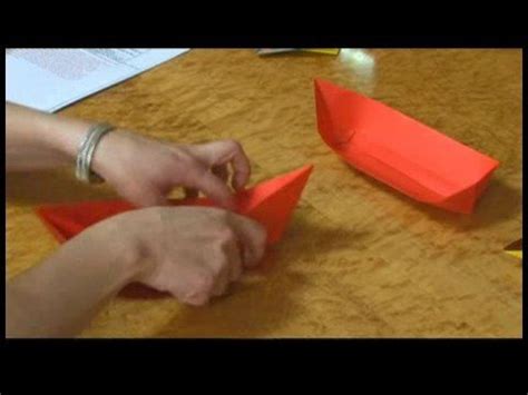 Origami Models : Origami Boat Variation Bottom - YouTube