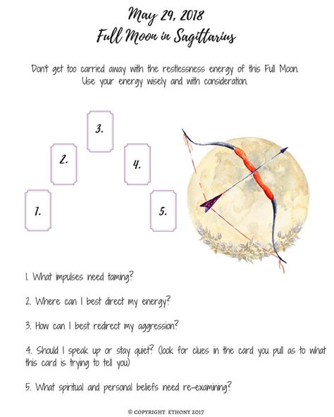 Ethony's Road Less Travelled | 🌕 Full Moon in Sagittarius Tarot Spread ...