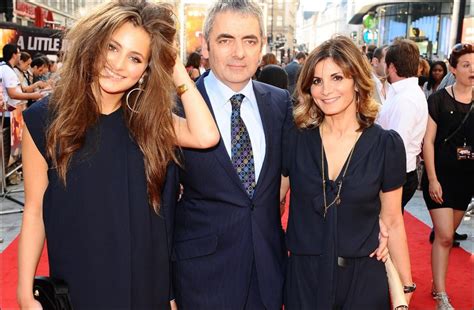 Rowan Atkinson with his family at the ''Johnny English: Reborn ...