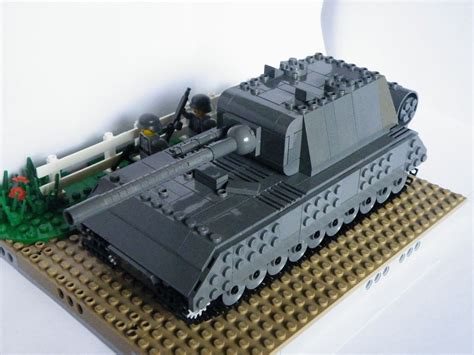 a lego model of a tank on top of a table