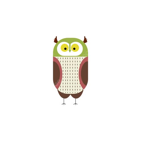 Cute Owl Vector Hd Images, Owl Cute Green Cartoon, Owl, Cute, Green PNG Image For Free Download