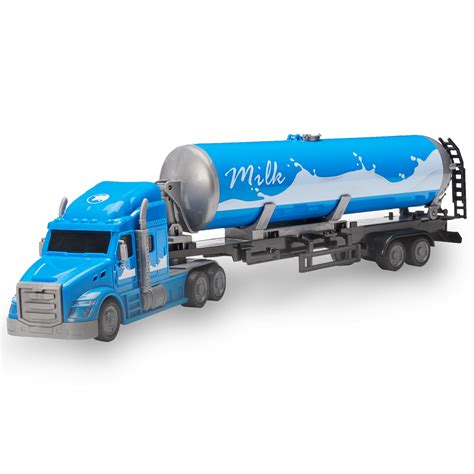 Adventure Force Big Rig Milk Tanker Truck Play Vehicle - Walmart.com ...