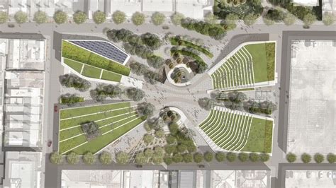 urban corner plaza - Google Search | Landscape architecture presentation, Landscape architecture ...