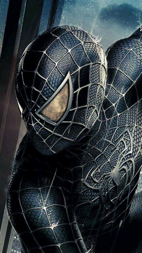 Black costume Spidey with symbiote, Spider-Man 3 | Symbiote spiderman, Marvel spiderman art ...