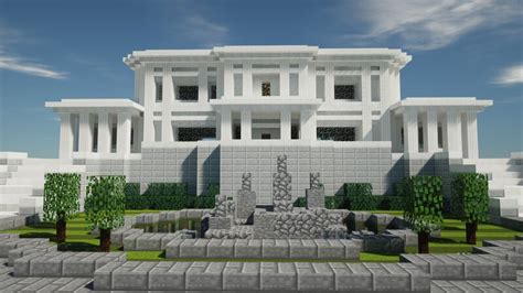 Quartz Mansion - Modern House Minecraft Map