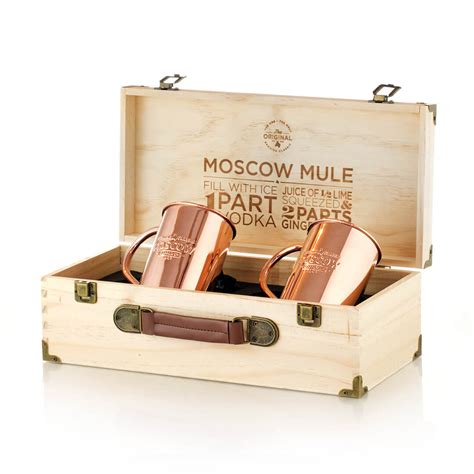 2-Pack of Original 100% Copper Moscow Mule Mugs by Moscow Copper Co.