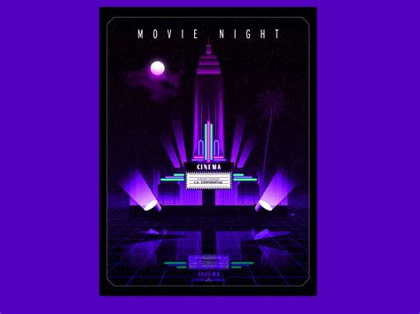 Movie night Poster design by La Lune Majuscule on Dribbble