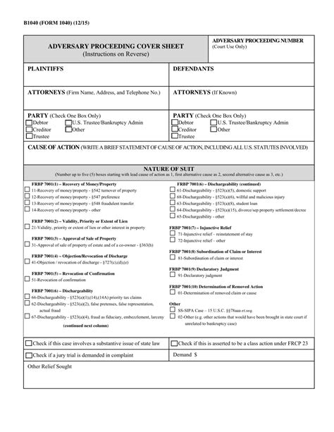 Form B1040 - Fill Out, Sign Online and Download Fillable PDF ...