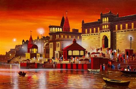 Banaras Ghat - Rhythm Art Gallery