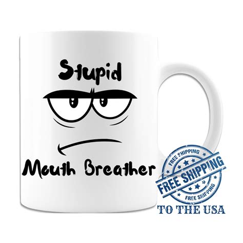 Stupid Mouth Breather Stranger Things Mug Premium Quality 11oz - Etsy ...