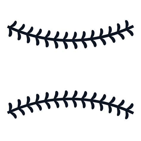 Baseball Laces Text Frame, Sport Free Svg File - SVG Heart