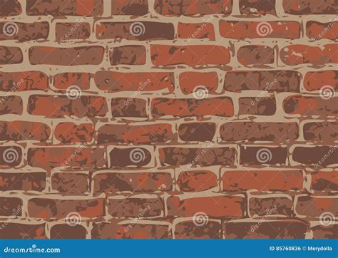 Vector Brick Wall Texture Illustration, Brickwall Pattern Stock Vector - Illustration of grunge ...