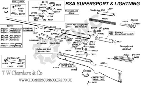 Airgun Spares - BSA - Lightning - T. W. Chambers & Co