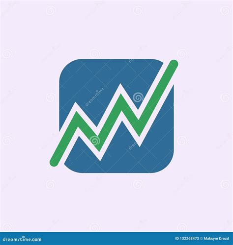 Growth chart icon stock illustration. Illustration of design - 132268473