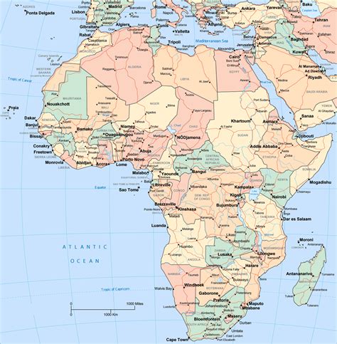 Africa Map With Countries