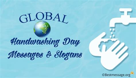 Global Handwashing Day Messages | Hand Wash Slogans