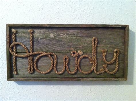 Western / Rustic Howdy Sign | Etsy | Name signs, Western rustic, Signs