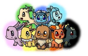 chibi pokemon eevee evolutions by neoncookies987 on DeviantArt