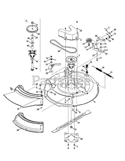 Cub Cadet Lawn Mower Parts Diagrams