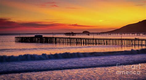 Avila Beach Pier At Sunset Photograph by Mimi Ditchie | Fine Art America