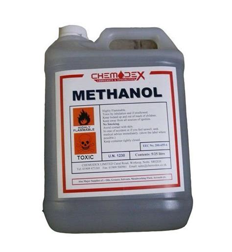 Methyl Alcohol, 90%, 2.5 litre bottle, for production of pharma API ...