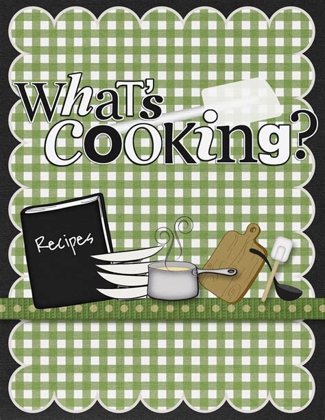 Cook Book Scrapbook Cover | Scrapbook recipe book, Recipe book covers ...