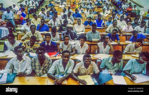 Zambia, Lusaka. Students in lecture hall of the university Stock Photo - Alamy