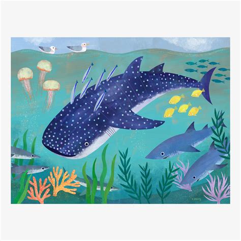 Whale Shark Art Print — melanie mikecz art & illustration