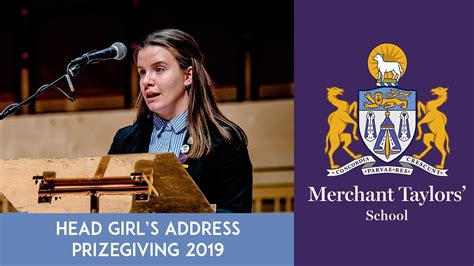 Merchant Taylors' Schools, Crosby - Head Girl's Address - Prize-giving 2019