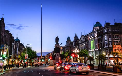 O'Connell Street with Dublin Spire at Night - Dublin Irela… | Flickr