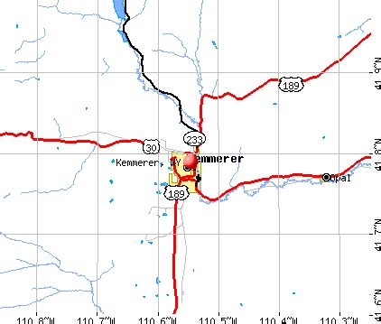 Map Of Kemmerer Wyoming | Tour Map