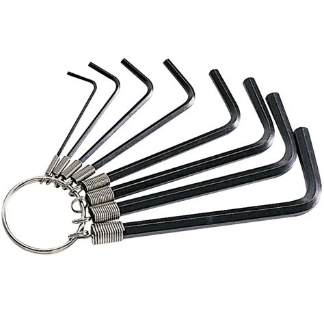 5 sets 8pcs ring type hex key set wrench chrome Hexagon socket Allen ...