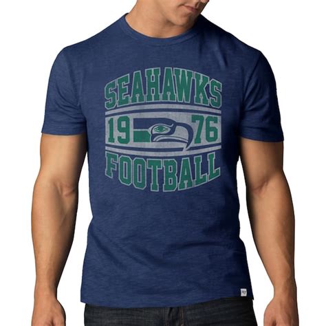 '47 Brand Seattle Seahawks Scrum Vintage T-Shirt - Royal Blue - Fanatics.com