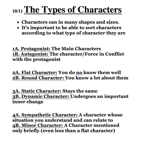 Mr. Trumble’s Blog: Day 25: 10/11/17 - A Day: Types of Characters & Freak the Mighty Ch 24 & 25