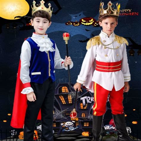 Prince Costume for Kids Storybook Character King Cosplay for Boys ...