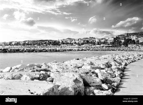 San Benedetto- Italy- B&W Stock Photo - Alamy