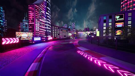 Racing Track - Night City in Environments - UE Marketplace