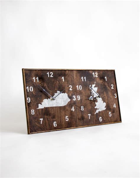 Time Zone Wall Clock - Field Treasure Designs