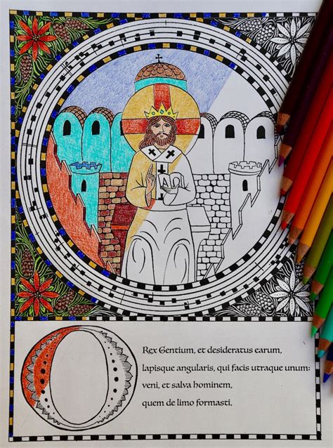 Great O Antiphons Coloring Book Printable Advent Devotional - Etsy