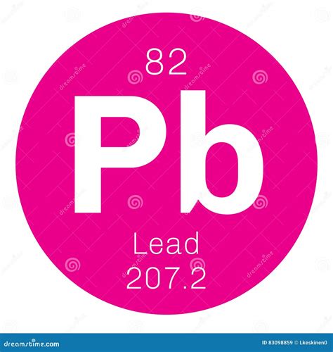 Lead chemical element stock vector. Illustration of structure - 83098859