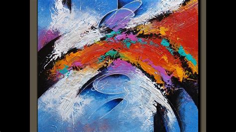 Abstract acrylic painting # textured # demonstration | Abstract ...