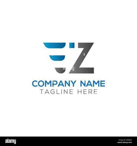 Initial EZ Letter Linked Logo. Creative Letter EZ Modern Business Logo Vector Template. Initial ...