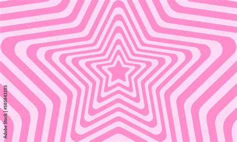 Repeating pink stars background in trendy retro 2000s design. Groovy ...