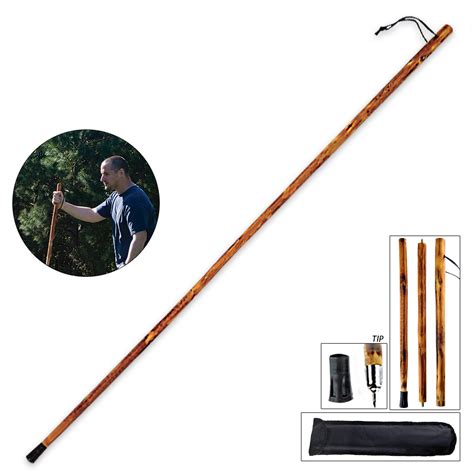 Detachable Wooden Walking/Hiking Stick 3 Piece - Free Shipping!