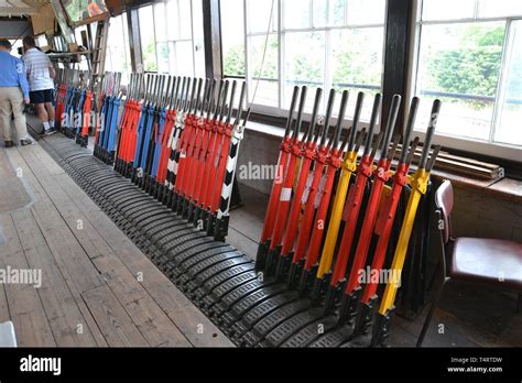 Princes Risborough Station Signal Box, Princes Risborough, Buckinghamshire, UK - open day Stock ...