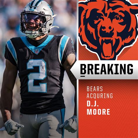 Bears acquire WR DJ Moore, 2023 No. 9 overall pick, 2023 second-round ...