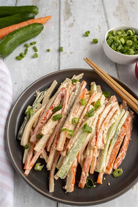 Kani Salad (Crab Stick Salad) - Simply Scrumptious Eats