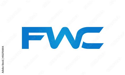 FWC letters Joined logo design connect letters with chin logo logotype ...