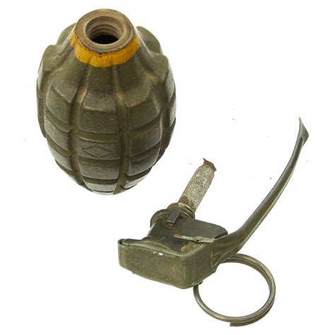 Original U.S. WWII MkII De-Militarized Inert Pineapple Hand Grenade wi – International Military ...